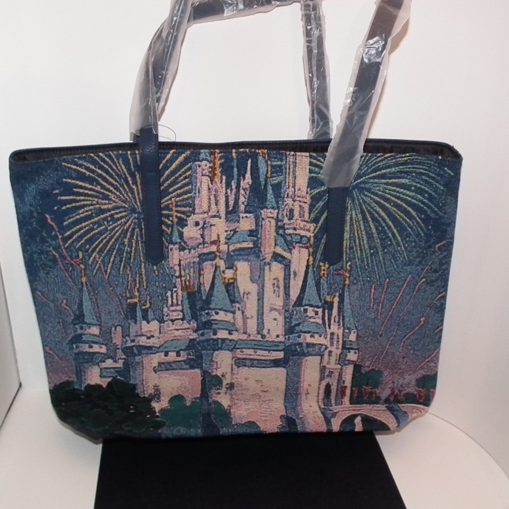 Cinderella Castle Tapestry Tote Bag 